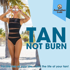 Australian Gold Hemp Nation Agave Lime tan extender swirl on skin indicating even color after use