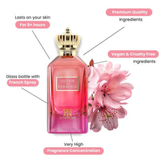 Authenteque Queen of Paradise bottle pour captures an instant ready moment