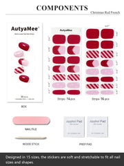 AutyaMee curing-ready strips under a UV lamp for quick set.