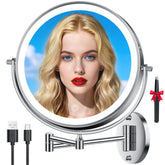 Auxmir 10-inch lighted mirror front view for clear full-face makeup