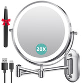 Auxmir 8-inch lighted makeup mirror offering bright, even illumination for daily grooming