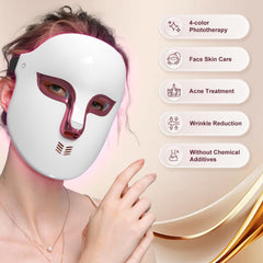 Auxoliev LED face mask side view showing wearable design for daily use.