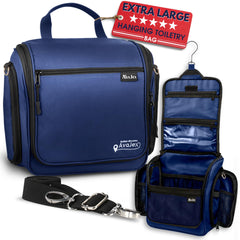 AvaJex extra-large hanging toiletry bag front view organized compartments for travel