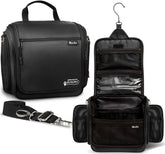AvaJex hanging travel toiletry bag full view shows spacious storage for organized toiletries on trips.