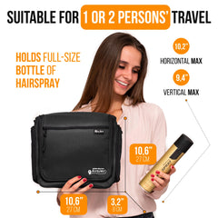 AvaJex bag with durable zippers designed for frequent travelers.