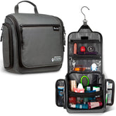 AvaJex travel toiletry bag with large hanging hook for quick access during trips