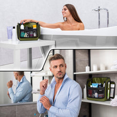 AvaJex travel bag features waterproof lining to prevent leaks during trips.