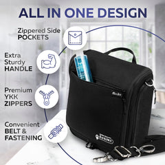 AvaJex waterproof lining bag highlights spill protection to keep clothes clean during travel.