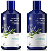 Avalon Organics Biotin B-Complex Therapy Shampoo bottle for fuller-looking hair and energized scalp.