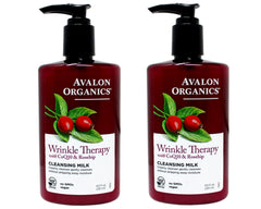 Avalon Organics CoQ10 Cleansing Milk bottle for gentle daily cleansing and hydration.