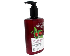 Avalon Organics CoQ10 Cleansing Milk white tea ingredients close-up signals natural botanicals.