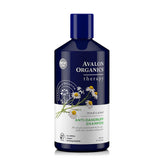 Avalon Organics Therapy Medicated Anti-Dandruff Shampoo bottle provides soothing scalp cleansing.