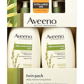 Aveeno Active Naturals Daily Moisturizing Lotion pump front view for easy daily hydration