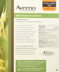Aveeno Active Naturals Daily Moisturizing Lotion pump top detail showing dispensing