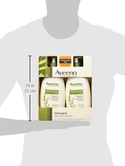 Aveeno Daily Moisturizing Lotion two-pack box highlights value and storage