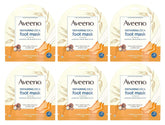 Aveeno Repairing Cica Foot Mask 3-Pack hero image shows soothing, fragrance-free hydration for dry feet.