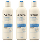 Aveeno Skin Relief Shower & Bath Oil bottle pour for smooth, hydrating skin.