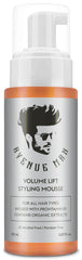 Avenue Man Volume Lift Mousse bottle pour shows easy, precise application for instant root lift