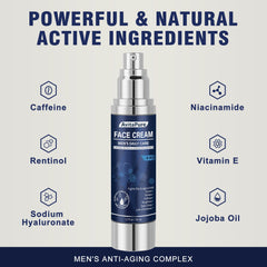 AVITAPURE 6-in-1 face cream jar front view signals all-in-one care for men