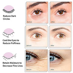 AVJONE collagen eye patches with hyaluronic acid in a pack for refreshed eyes.