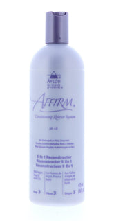 Avlon Affirm 5 In 1 Reconstructor bottle pour enables easy post-relaxer application.