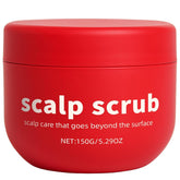 Avocado Oil Scalp Scrub bottle-pour demonstrates easy application for a refreshed scalp.