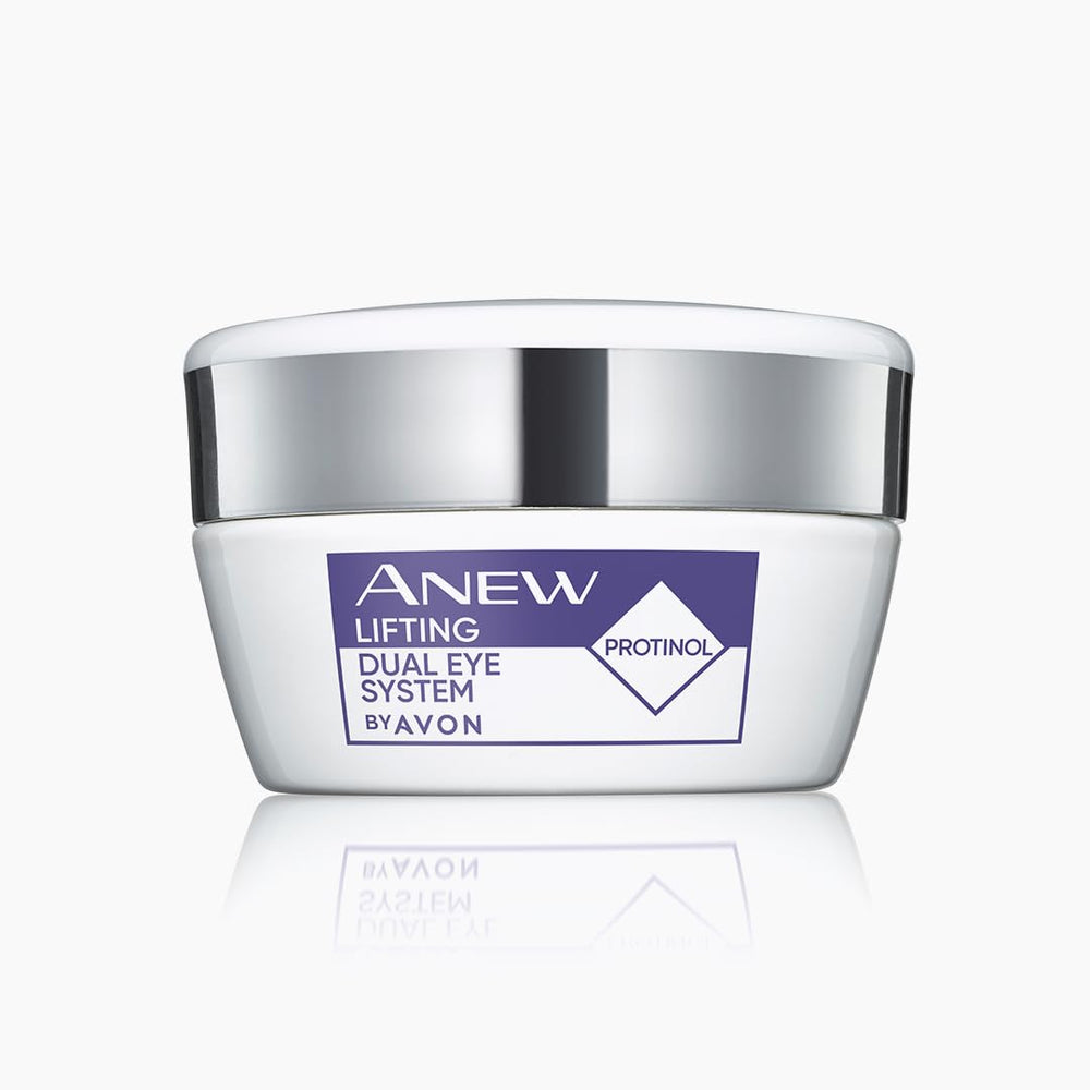 AVON Anew Clinical Pro Eye Lift bottle for daily hydration and brightening look.