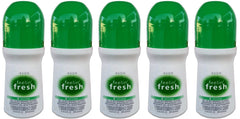 Avon's Feelin Fresh deodorant 5-pack sticks for daily freshness and odor control.