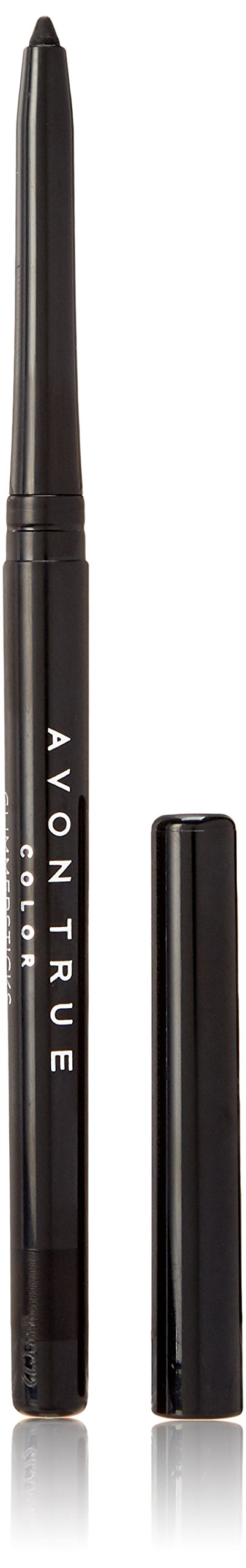 Avon Glimmersticks Eyeliner in Blackest Black, pack of three, for bold, lasting color.
