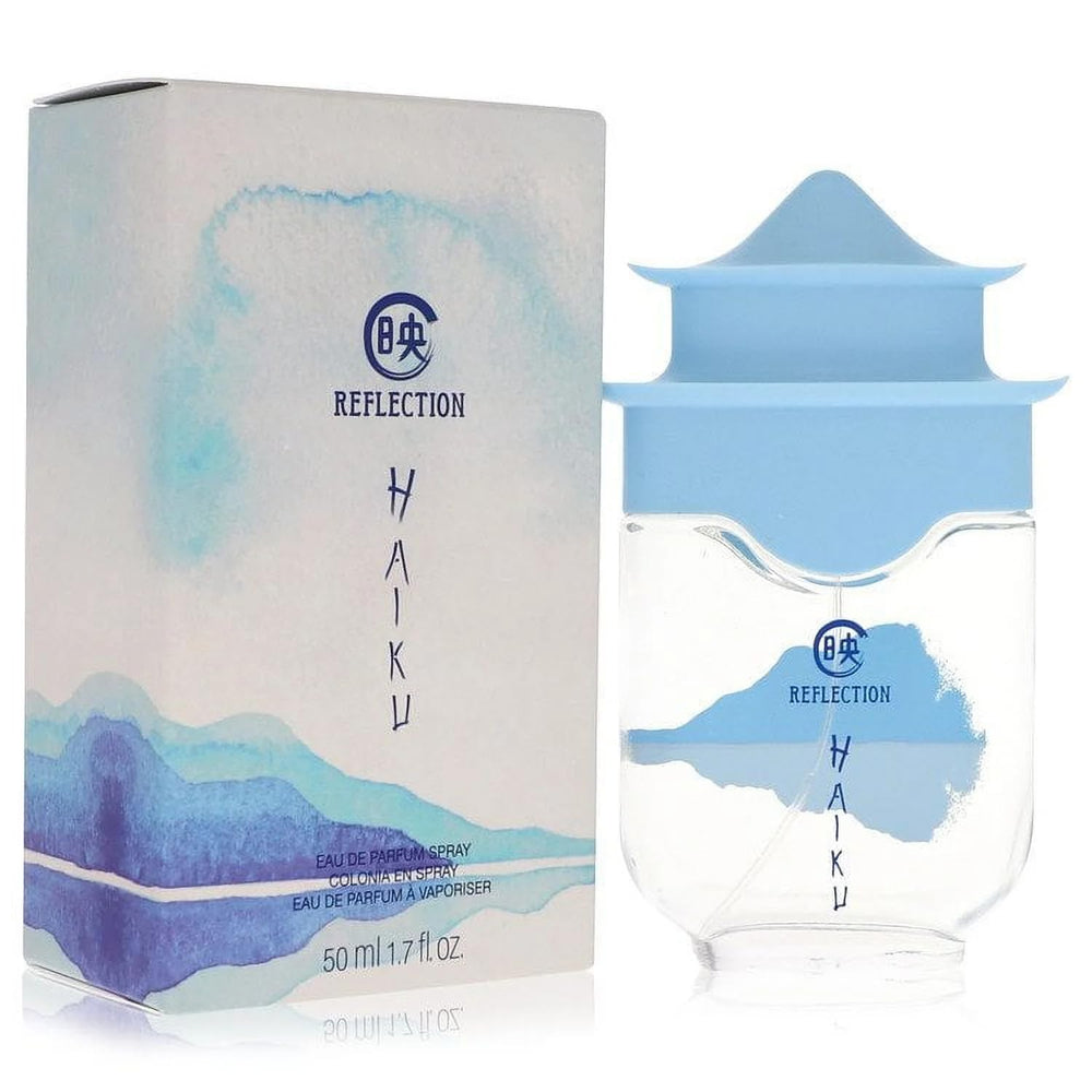 AVON Haiku Reflection bottle close-up showing fresh daily-wear fragrance