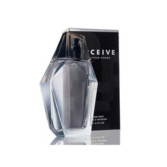 Avon Perceive cedarwood finish—warm, lasting scent for evenings.