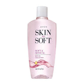 AVON Skin So Soft Soft & Sensual Bath Oil bottle close-up showing luxurious hydration for daily pampering.
