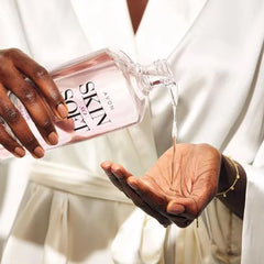 AVON Skin So Soft Soft & Sensual Bath Oil glow after use on skin.