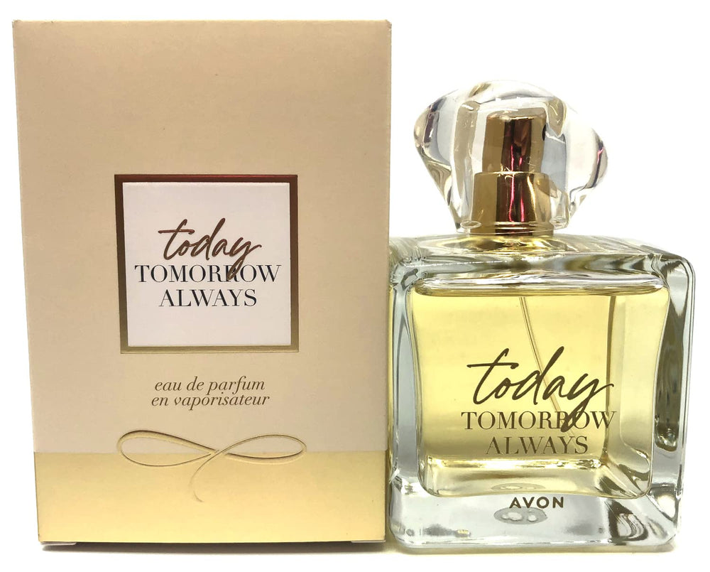 Avon Today eau de parfum bottle front view highlights timeless elegance and everyday confidence.