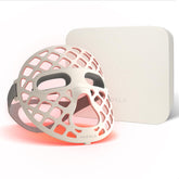 Avorla LED Face Mask red light mode for at-home radiance sessions.