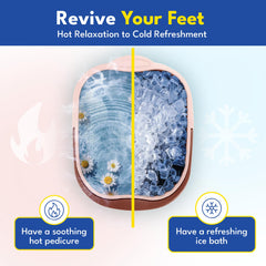 AWA Foot Soaking Tub pink integrated handle closeup demonstrates easy transport.