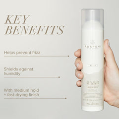 Awapuhi Wild Ginger hairspray dispersion mist for even application and smooth, long-lasting hold.