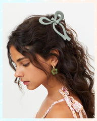 Pinza AWAYTR lazo naranja oscuro para cabello grueso.