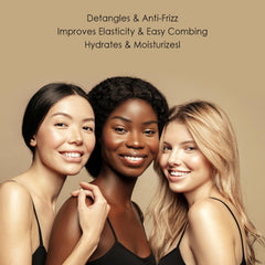 Awesome wig conditioner spray being misted to ease detangling and soften texture.