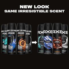 AXE Black aluminum-free bottle with pear and cedarwood for all-day freshness.