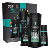 AXE Apollo gift set packaging highlights premium grooming options