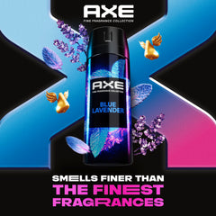 AXE Blue Lavender three-pack packaging shown.