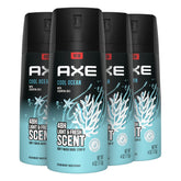 AXE Dual Action Cool Ocean bottle offers long-lasting odor protection.