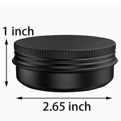 Axe Sickle tin jar with screw lid offering airtight seal