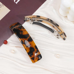 Ayesha 6pcs daily-fashion clips for all hair types in tortoise-gold finish.