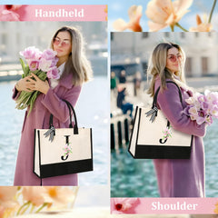 AYGE makeup bag inside tote demonstrates organized storage for cosmetics and small items.