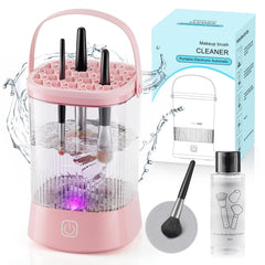 Azang electric makeup brush cleaner front view highlights 9000 RPM cleaning power for quick refresh