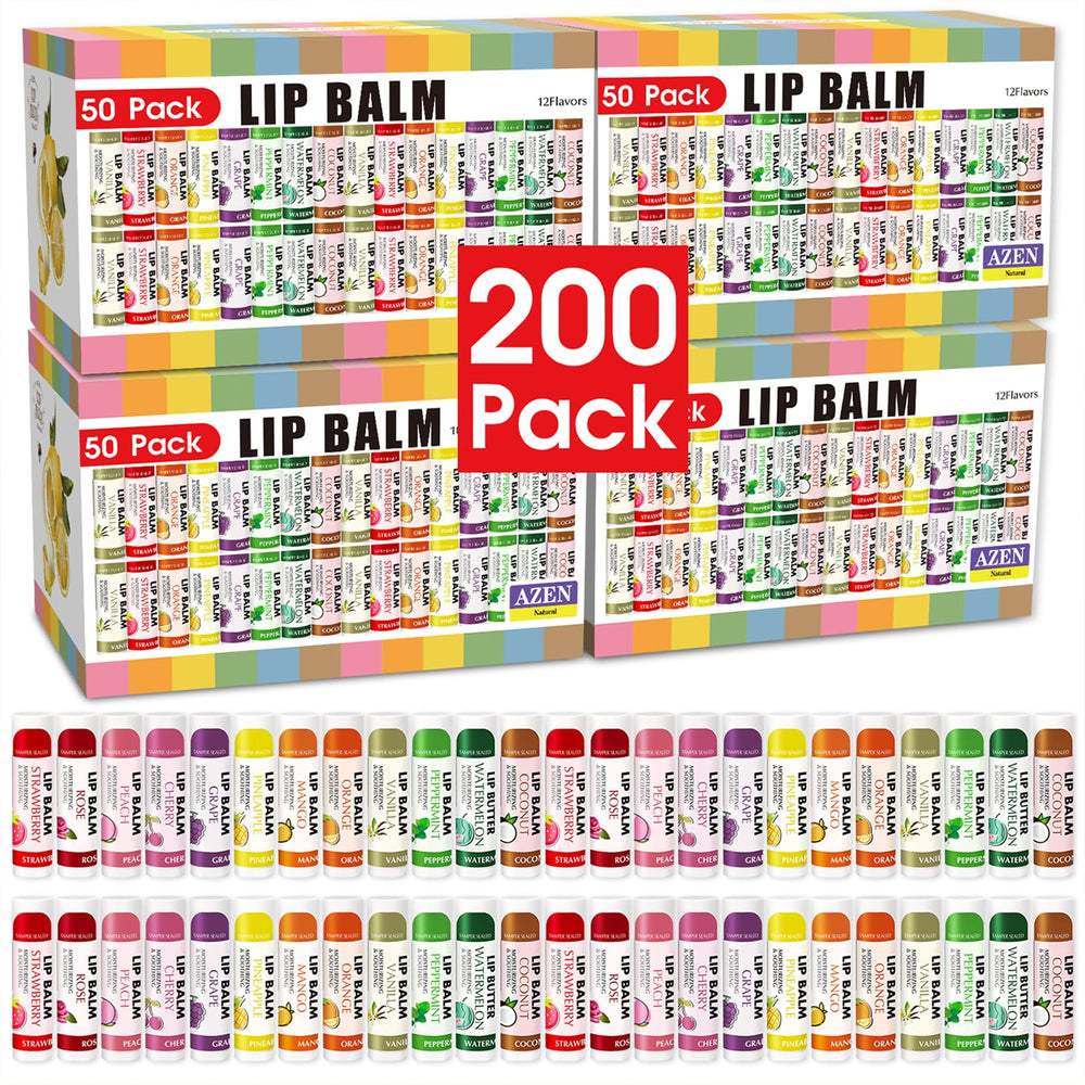 AZEN lip balm packaging display for bulk order convenience