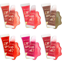 AZEN 60-pack lip gloss set tubes closeup highlights glossy, hydrating formula.