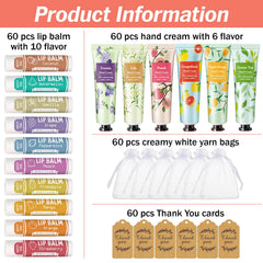 AZEN bulk gifts lip balm bulkset with 10 flavors for guest giveaways